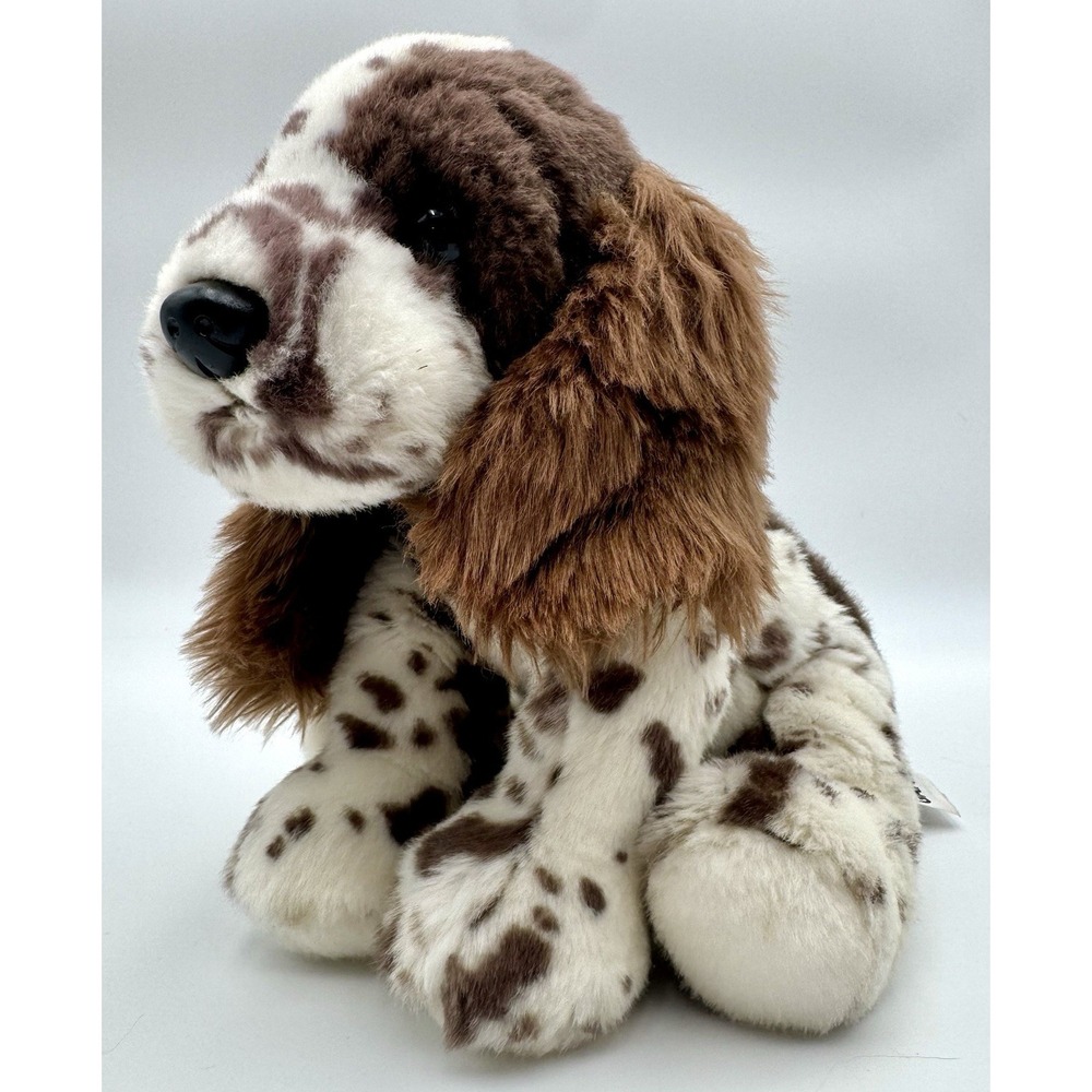 Ganz Heritage Collection Springer Spaniel Plush Dog Brown White Spotted 14" HTF